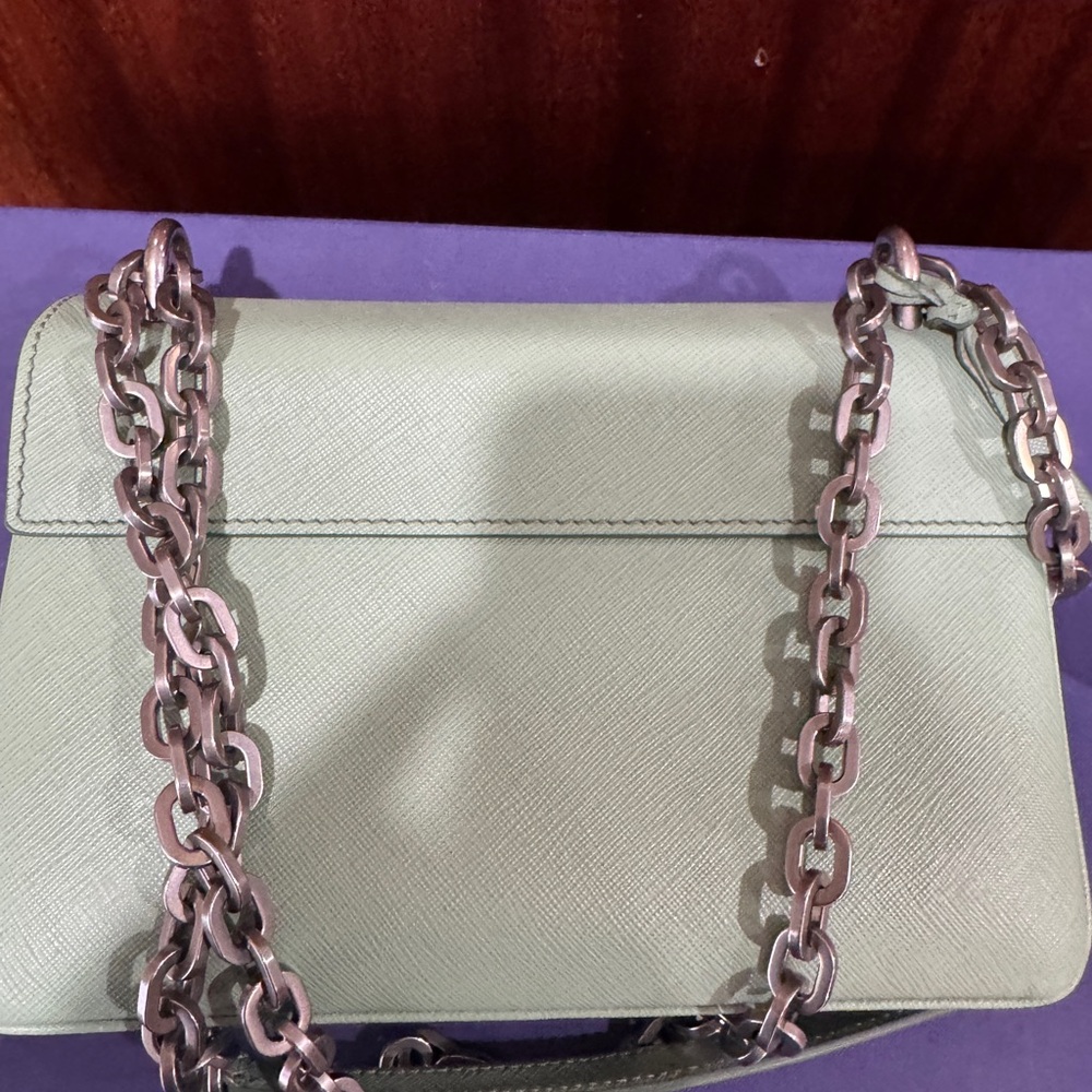 Prada Light Green Chain Shoulder Bag